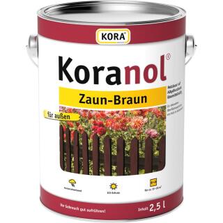 Koranol Zaun Braun 2,5 l Eimer