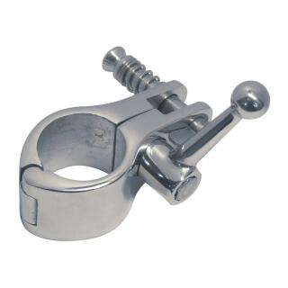 Rohrmittelstück mit Knebel, 2-tlg. Edelstahl A4 für 30mm Rohr 1 Stück