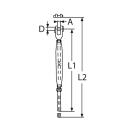 Wantenspanner Gabel-Terminal gedrehte Ausführung...