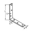 Winkel, blank Edelstahl A2 250x30mm 2 Stück
