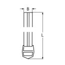 Batteriehaltegurt-Set Edelstahl A4/PES Gurtband 25X960mm...