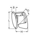 Fenderhalter mit Drehverschluss Edelstahl A4 63x25mm 1...