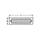 Lüftungsgitter Edelstahl A2 212x57mm 1 Stück