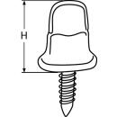 DOT-Common-Sense Drehverschluss mit Blechschraube Messing...