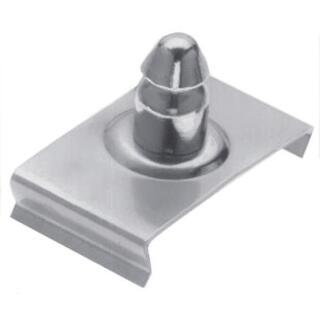 Lift-The-DOT Unterteil für Windschutzscheibe Messing vernickelt 3/4 Zoll (19,1mm) 100 Stück