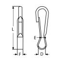 Simplexhaken Edelstahl A2