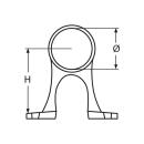 Handlauf Mittelstück Edelstahl A4 für Rohr 25mm 1 Stück