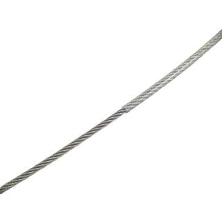 Edelstahldrahtseil 7x7 PVC klar ummantelt Edelstahl A4/PVC 1,25/2mm 250 Meter