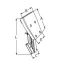 Außenborderhalterung mit Kunststoffplatte Edelstahl A2/Kunststoff max.30kg 1 Stück