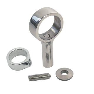 Rohrstütze für Spritzkappenhandlauf Edelstahl A4 für Rohr 25mm 1 Stück