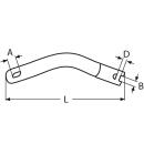 Ankerkettenwirbel für Bugrolle Edelstahl A4