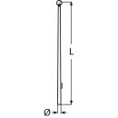 Flaggenstock Edelstahl A4 620x25mm 1 Stück