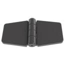 Scharnier mit Abdeckung Kunststoff 79x41mm schwarz 4...