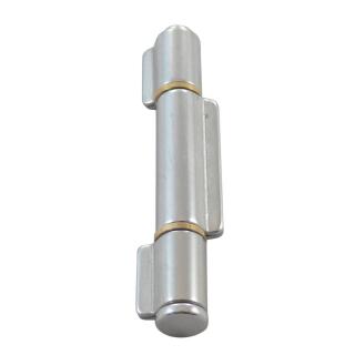 Anschweißscharnier, 3-tlg. Edelstahl A2 140mm, Bolzen herausnehmbar 2 Stück