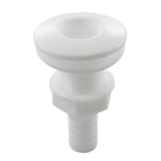 Borddurchlass mit Schlauchanschluss Kunststoff 3/4 Zoll für Schlauch 19mm, weiß 5 Stück