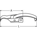 Spannverschluss Edelstahl A2 90mm 1 Stück