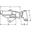Spannverschluss Edelstahl A2 52mm 1 Stück