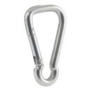 Karabinerhaken, asymmetrisch Edelstahl A4 8x80mm 10...