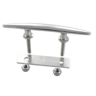 Klampe mit Alu-Gegenplatte und Außengewinde Edelstahl A4 152mm M8x38mm 1 Stück