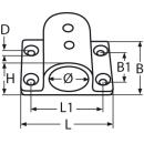 Rohrhalter Edelstahl A4 für Rohr 25mm 1 Stück