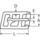 Gurtschnalle mit Dorn Edelstahl A4 53mm, für Gurtbreite 25mm 5 Stück