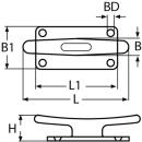 Fenderklampe Edelstahl A4 55mm 2 Stück