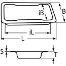 Einlassgriff Edelstahl A2 80x40mm 1 Stück