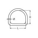 D-Ring Edelstahl A4