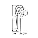 Pelikanhaken mit Innengewinde Edelstahl A4 M8x100 1 Stück