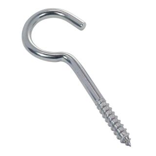 Schraubhaken mit Holzgewinde Edelstahl A4 5,8x100mm 20 Stück
