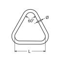 Triangel-Ring Edelstahl A2 5x30mm 20 Stück