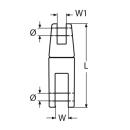 Ankerkettenwirbel Edelstahl A4 für Kette 6-8mm 1 Stück