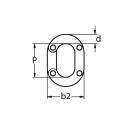 Kettennotglied zum Einnieten Edelstahl A4 für Kette 5mm 10 Stück