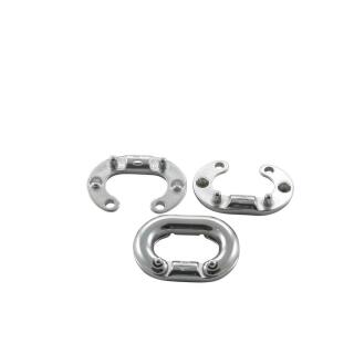Kettennotglied zum Einnieten Edelstahl A4 für Kette 8mm 10 Stück