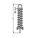 Anlegefeder Edelstahl A2 5x270mm 1 Stück