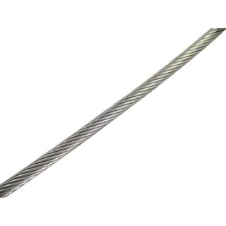 Edelstahldrahtseil hart/steif 1x19 Edelstahl A4 4mm 250 Meter