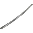 Edelstahldrahtseil mittelweich 7x7 Edelstahl A4 1mm 2000...