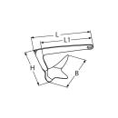 Lee-Anker, M-Anker Edelstahl A4 7,5kg 1 Stück