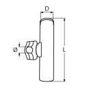 Angelrutenhalter für Reling, verstellbar Edelstahl...