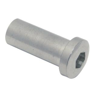 ESS Linsenkopfhülse mit Innengewinde Edelstahl A4 M5 10 Stück