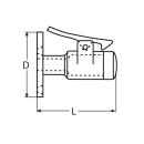 Türstopper Edelstahl A4 67mm 1 Stück