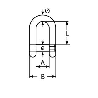 Rundschkel mit Innensechskant Edelstahl A4 14mm 5 Stck