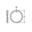 Schlüsselring Edelstahl C1 2,0x30mm 100 Stück