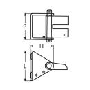 Kettenstopper Edelstahl A4 für Kette 8-10mm 1...