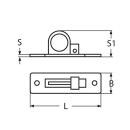 Einlassgriff versenkt Edelstahl A2 90x25mm 1 Stück