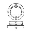 Inspektionsdeckel Edelstahl A4 140mm (100mm) 1 Stück