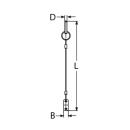 Sicherungsseil mit Steckbolzen Edelstahl A2 250mm,...