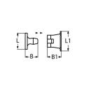 Türklemme Edelstahl A2 40,5mm, Dorn 70mm 5 Stück