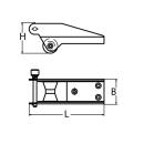 Ankerrolle mit Querbolzen Edelstahl A2 200x60mm 1 Stück