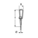 Knotenkette Edelstahl A4